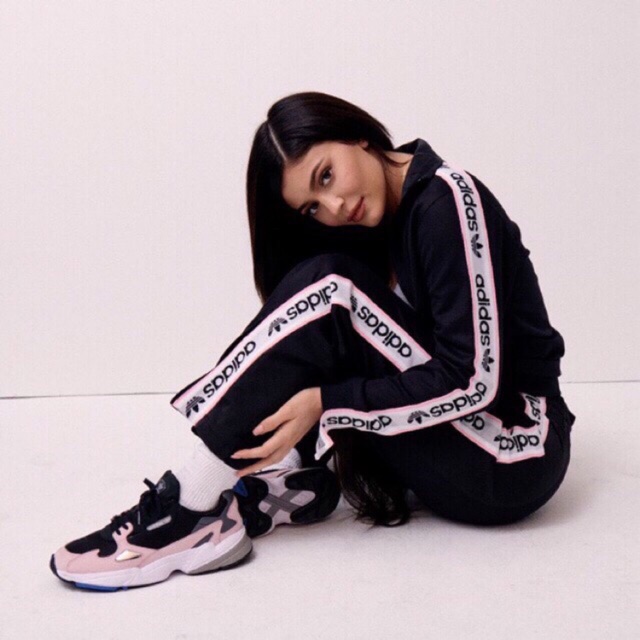 adidas falcon womens black and pink