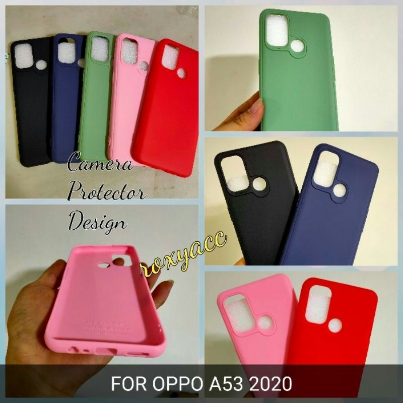 OPPO A33 2020 , A53 2020 SOFTCASE CHROME CANDY SILIKON CASE BAHAN KARET SOFT ANTI OIL