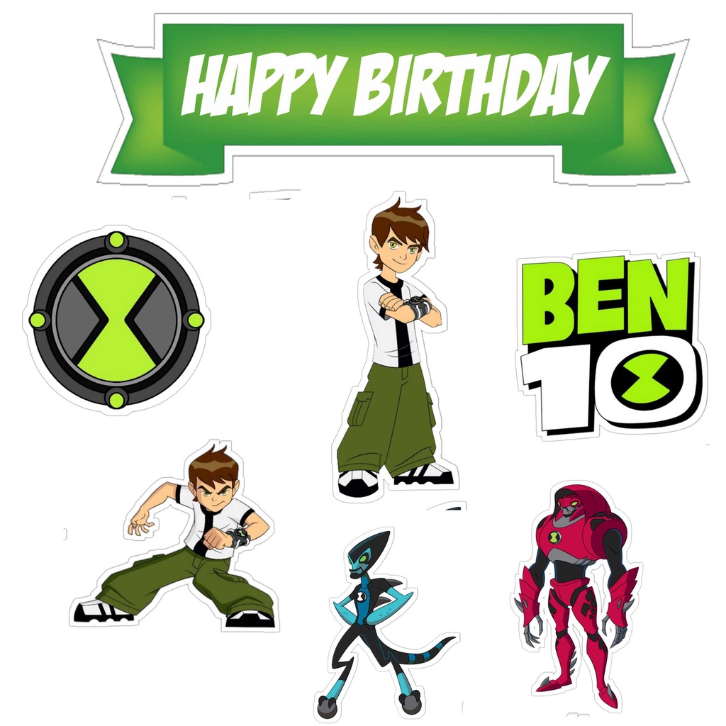 

TOPPER CAKE CUSTOM TOPPER ULANG TAHUN / HIASAN KUE BEN10