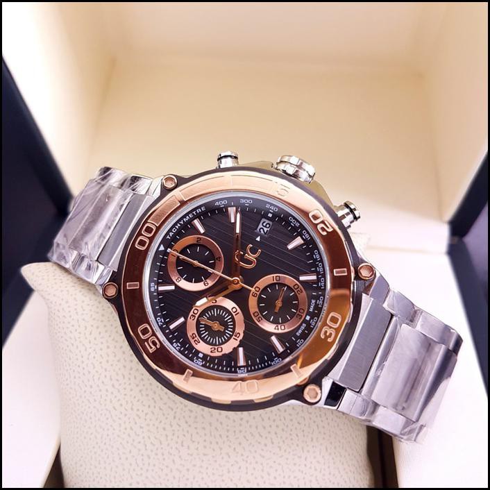 Jam Tangan Pria Merk Guess Collection Type Gc-56010 S.Stell Ori Bm