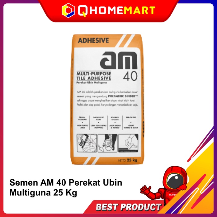 Semen AM 40 Perekat Ubin Multiguna 25 Kg