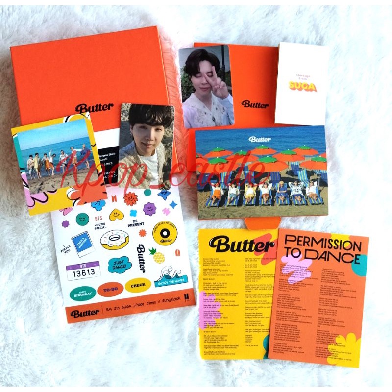 [READY FULLSET UNSEALED] BTS BUTTER PEACHES ALBUM LUCKY DRAW POWER STATION