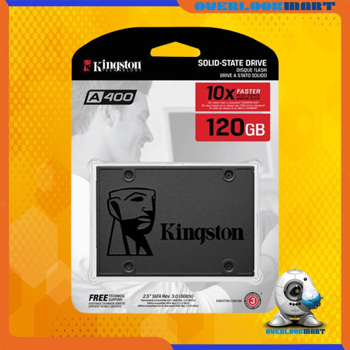 Kingston -  SSD A400 SATA 3 120GB - 6Gbs (Original)