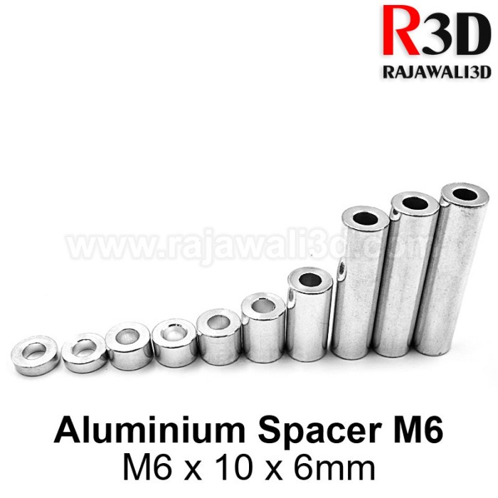 Openbuilds Spacer Aluminium 10x6mm M6