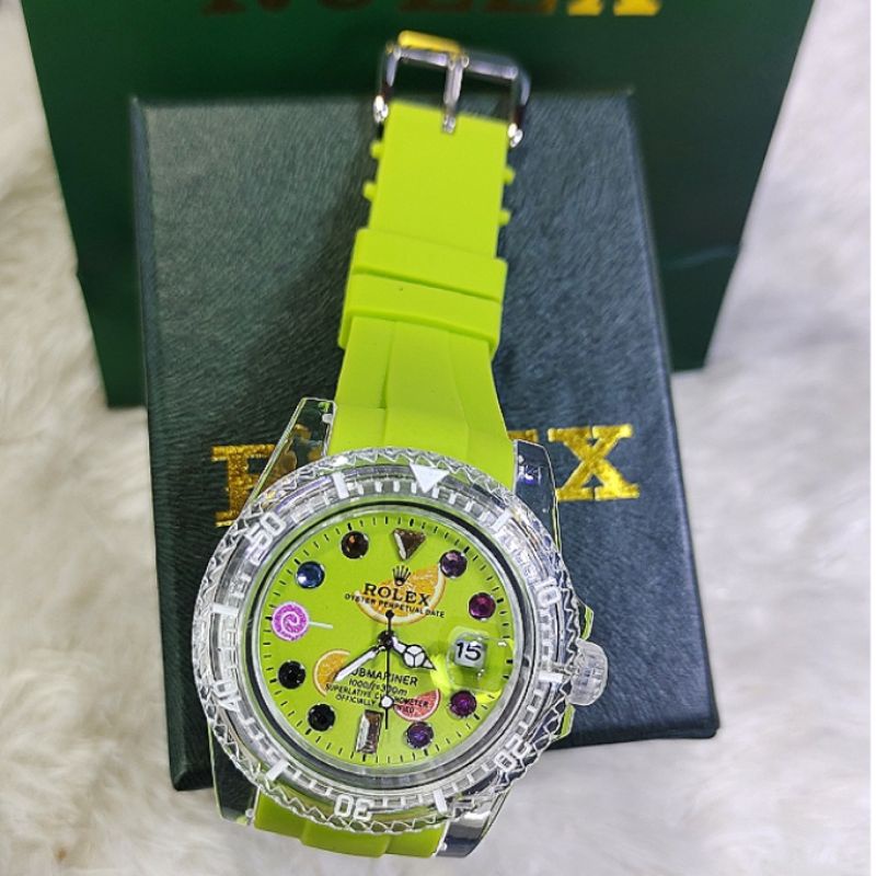 JAM TANGAN ROLEX KARET REAL PICTURE