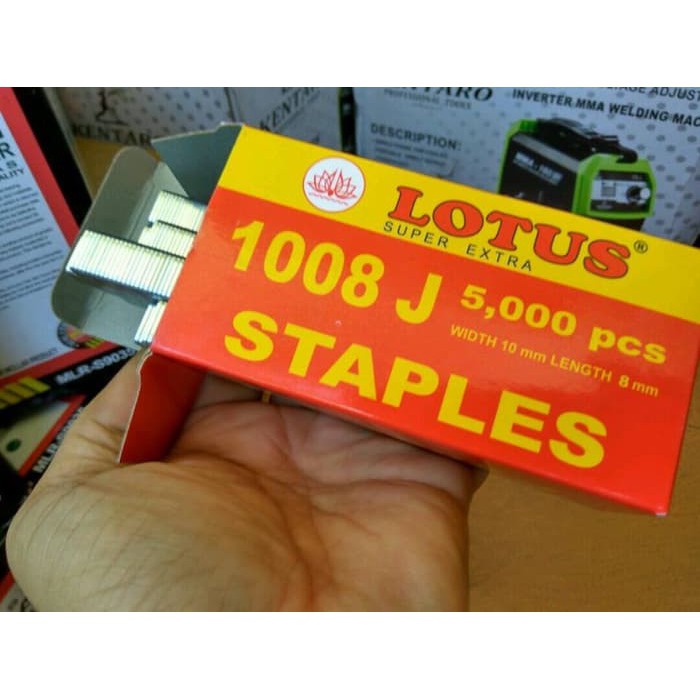 

Refill Staples Tembak 10 X 8mm 1008J Isi 5000pcs