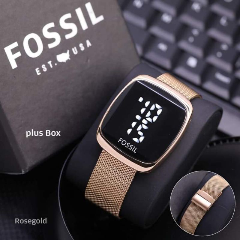 JAM TANGAN WANITA FS LED TOUCH WATCH MAGNET DM3,5CM