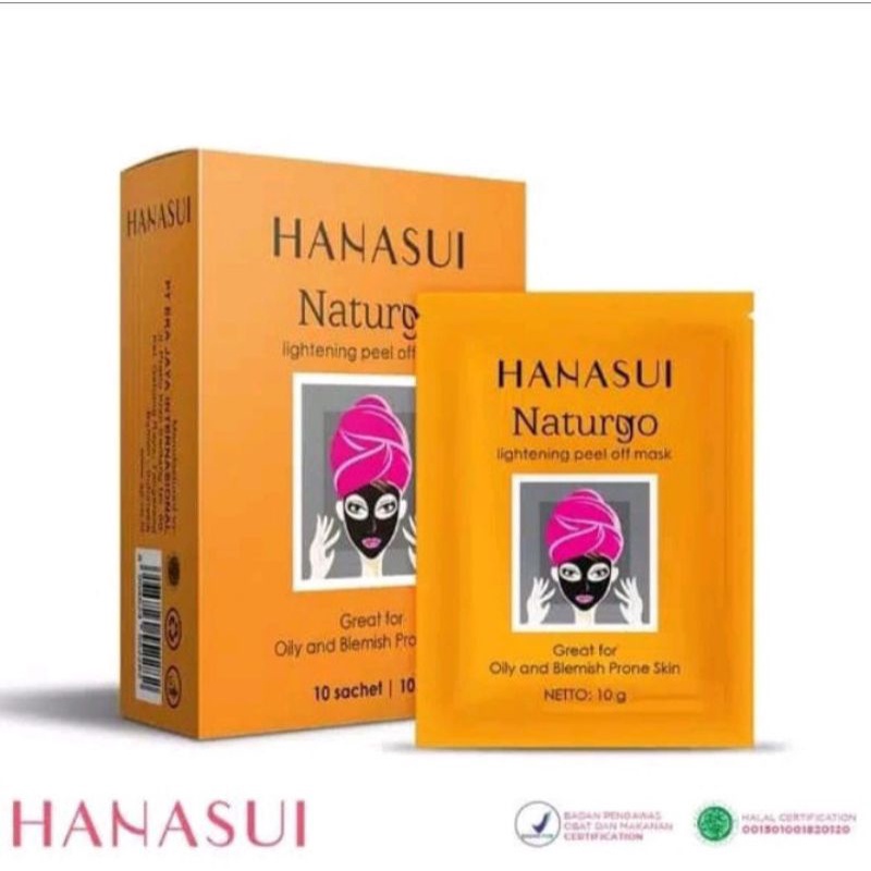 Jual Hanasui Naturgo Black Sachet Shopee Indonesia