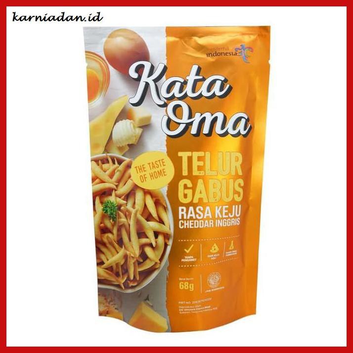 

MAKANAN-RINGAN- KATA OMA TELUR GABUS VARIAN KEJU - 68GR -BERMACAM-MACAM.