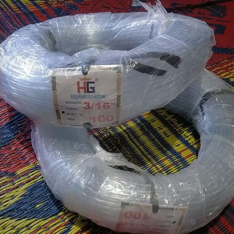 selang aerator 1 roll selang elastis 100m selang aerator 3/16