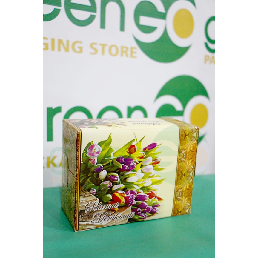 DUS SNACK 12X16 SEDANG MOTIF BATIK DUS MAKANAN HAJATAN DUS KUE KARDUS SNACK BOX KECIL SEDANG TEBAL B