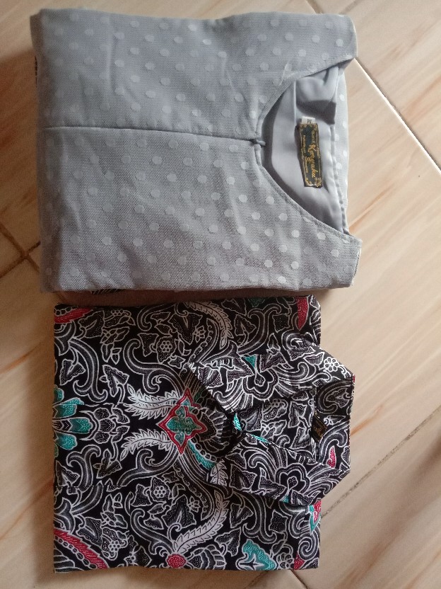 Ori Karyaku Couple Lamaran Gamis Muslim Batik Brokat Premium Modern Kondangan