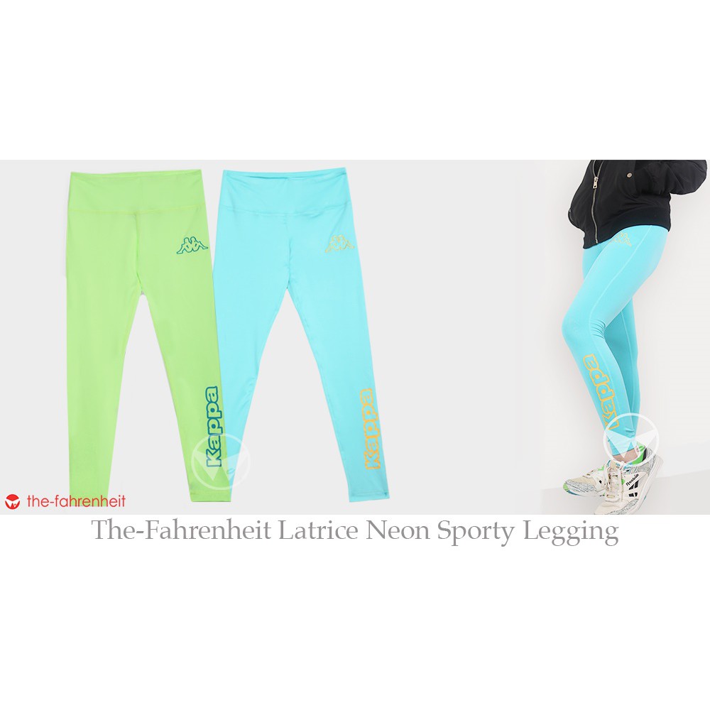 The-Fahrenheit Sporty Neon Legging Collections -Neon Blue