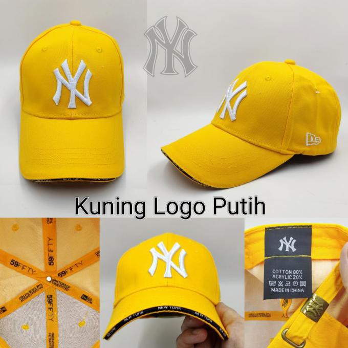 Topi NY baseball topi pria topi wanita - Kuning