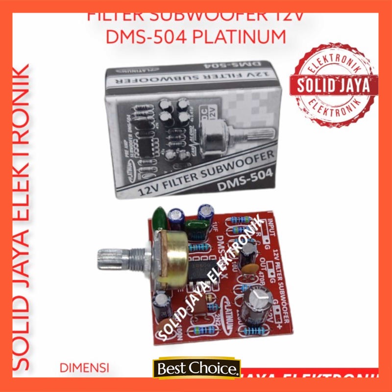 KIT FILTER SUBWOOFER SUB WOOFER BASS PLATINUM DMS-504 DMS 504 DMS504