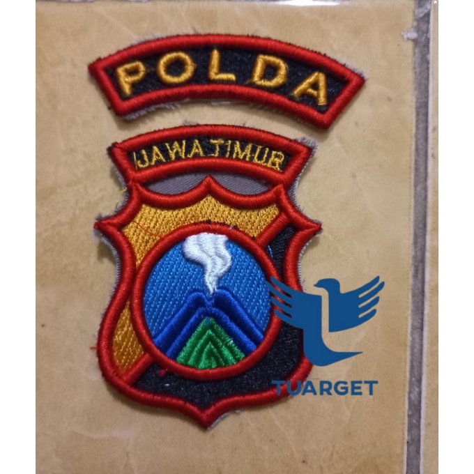 Atribut Bordir Timbul POLDA JAWA TIMUR - Atribut Satpam