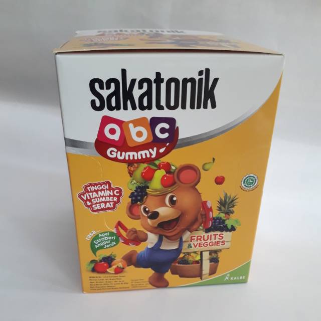 

Sakatonik abc gummy fruits&veggies (1 sachet = 10pcs)