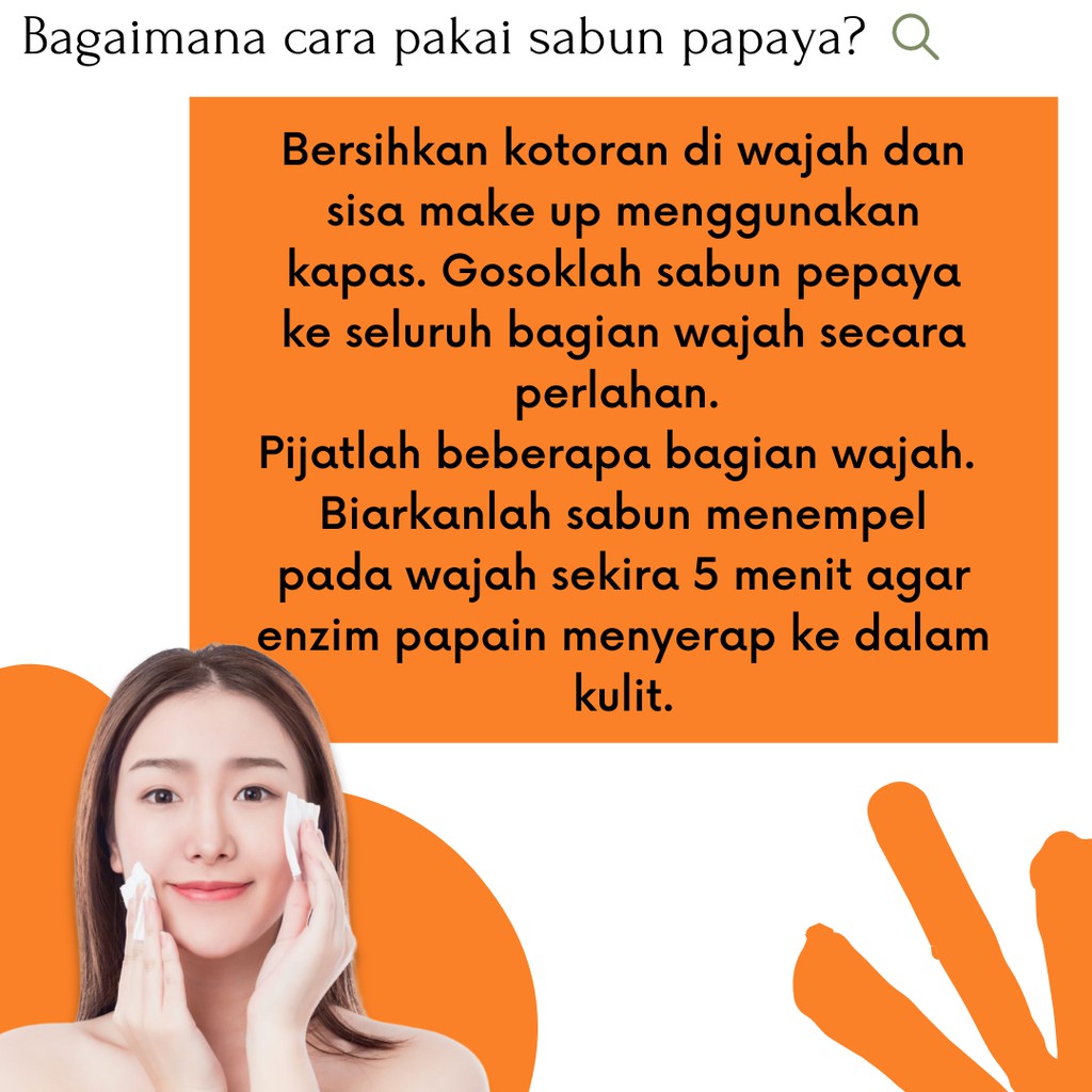 Sabun Pepaya Rdl Original 100 Sabun Mandi Papaya Pemutih Badan Untuk Cuci Muka Pria Dan Wanita Cepat Glowing 135 Gram Original Bpom