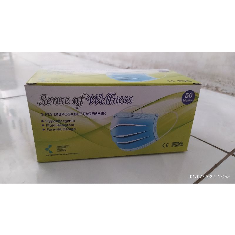 Masker Sense Of Wellnes isi 50 pcs