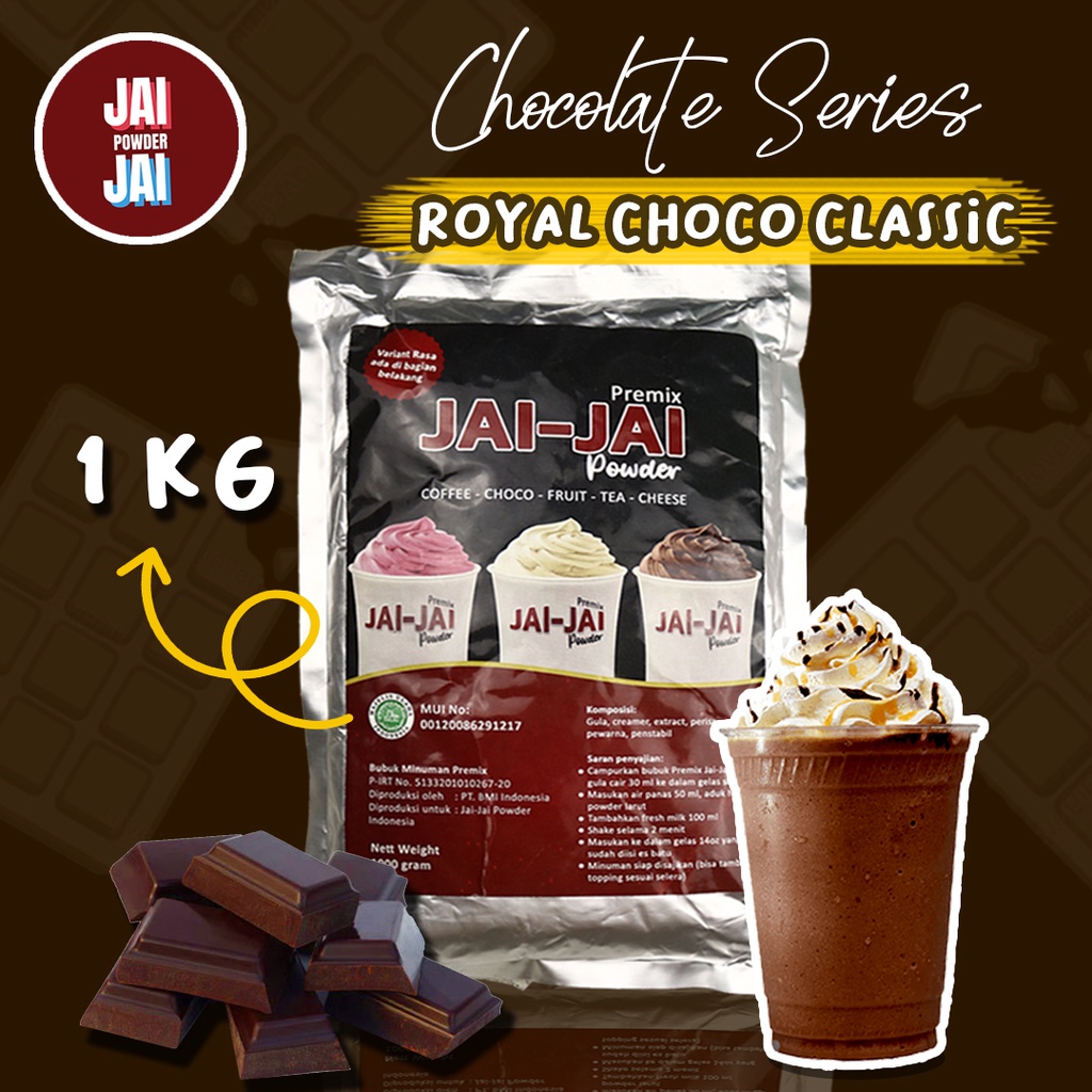 

Bubuk Minuman 1kg - ROYAL CHOCO CLASSIC - Jai Jai Powder