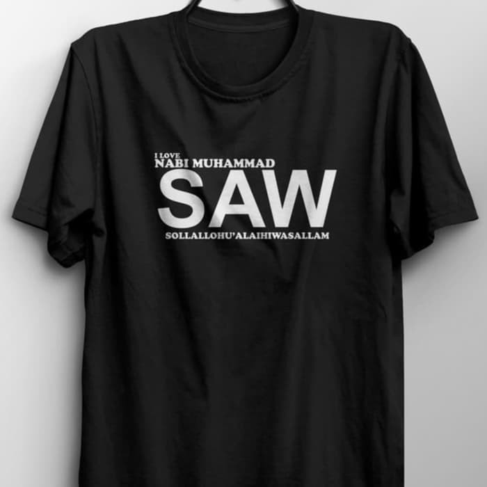 Kaos Pakaian Baju T Shirt I Love Nabi Muhammad Saw