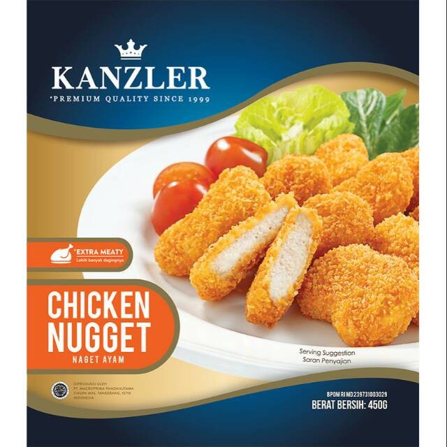 KANZLER CHICKEN NUGGET PREMIUM ORIGINAL 450GR