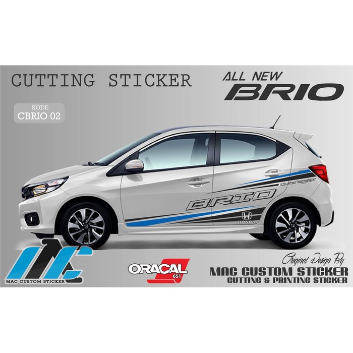 BRIO41 stiker mobil brio list keren stiker mobil HONDA BRIO RS