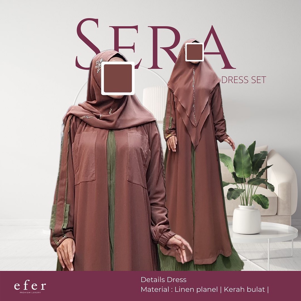 Sera Dress Set by Efer Premium Syari