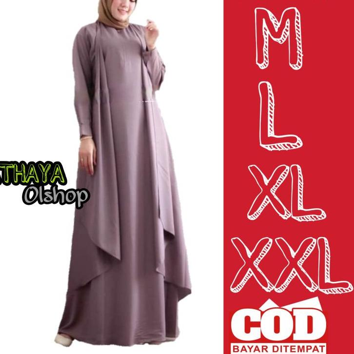 Sangat Nyaman.. DRESS GAMIS MOSCREPE PREMIUM  BUSUI MAXI GAMES MUSLIM BAJU WANITA MUSLIM