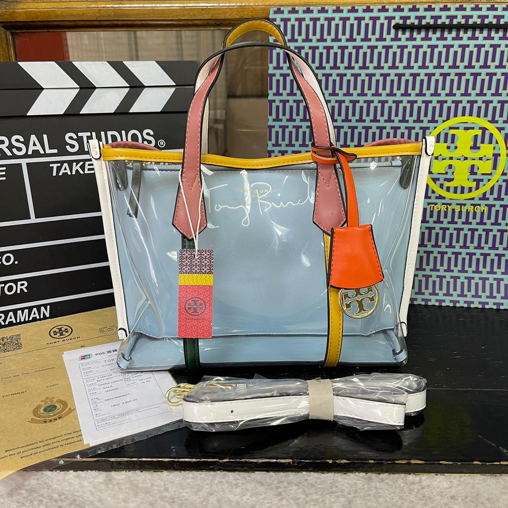 

TORY BURCH CLEAR TOTE FREE PAPERBAG