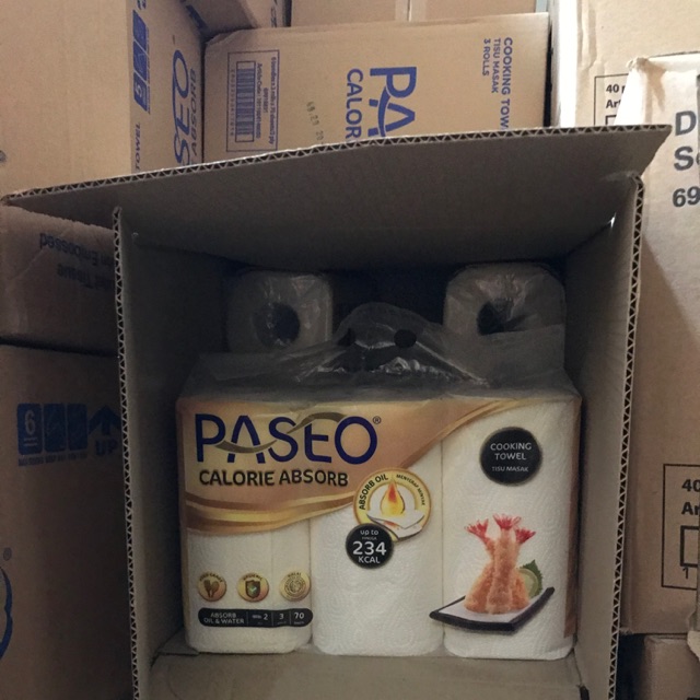 Tissue paseo kitchen towel isi3roll (1dus /6bungkus)