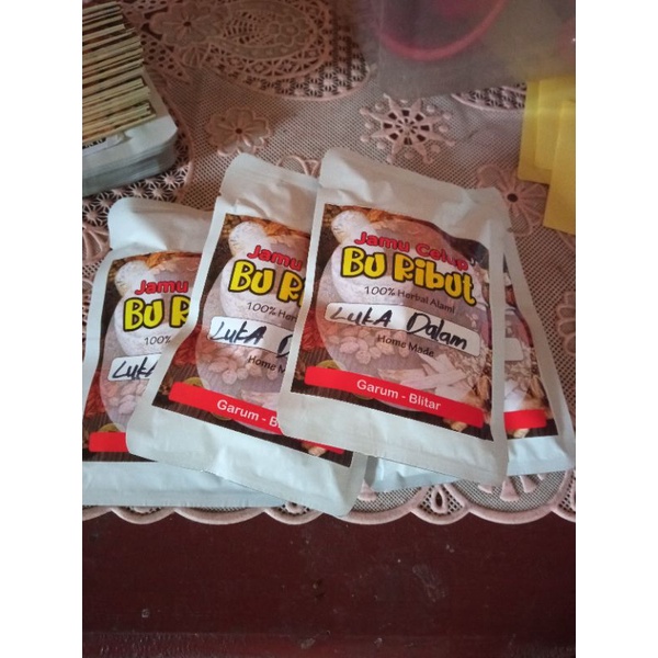 jamu celup bu ribut ( ASAM LAMBUNG / LUKA DALAM - ISI 2 JAMU) 100% HERBAL-LUKA DALAM