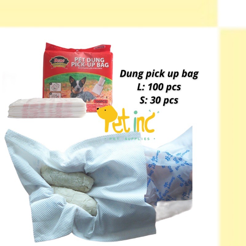 Dung pick up bag