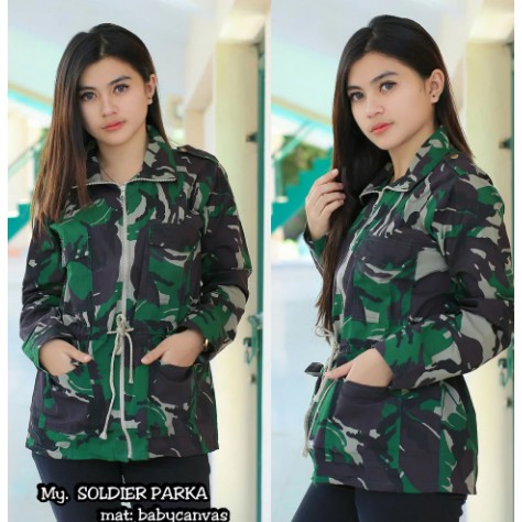 Jaket Parka Army Wanita - Jaket Army - Jaket Wanita