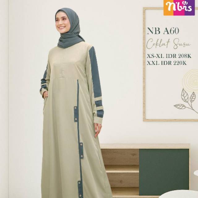 Gamis muslimah nibras NB A60