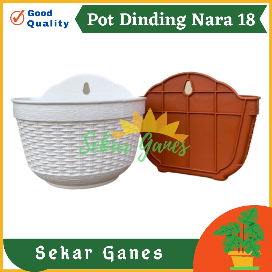 Pot Dinding Nara 18 Putih Merah Bata Merah Coklat Terracota Terracotta Pot Dinding Tempel Tempel Dekorasi Bunga Hias Unik Panjang Kecil Rotan Gantung Pagar Murah Grosir