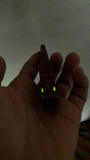 Pipa galih nogosari ukir naga glow in the dark istimewa