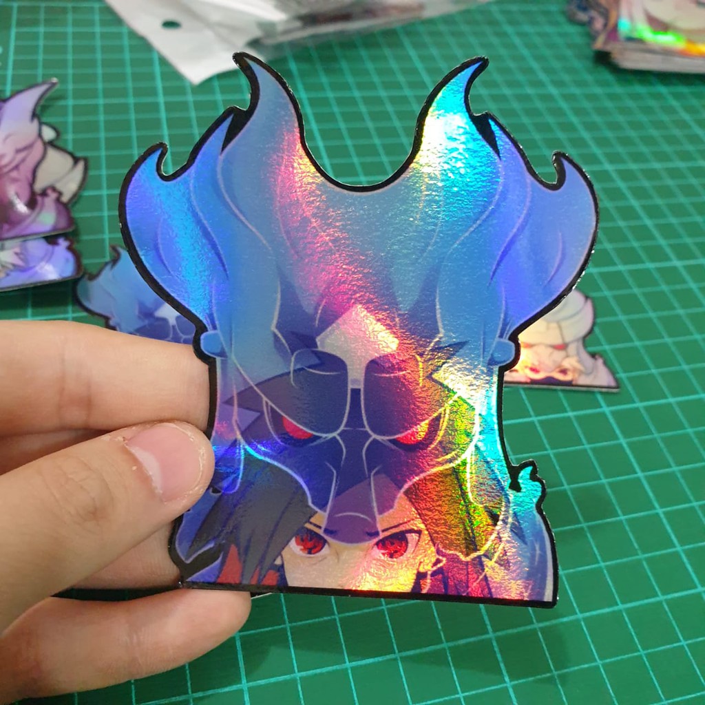 Sticker Hologram Anime - PSH286 Besar- Naruto Susanoo - Uchiha Madara