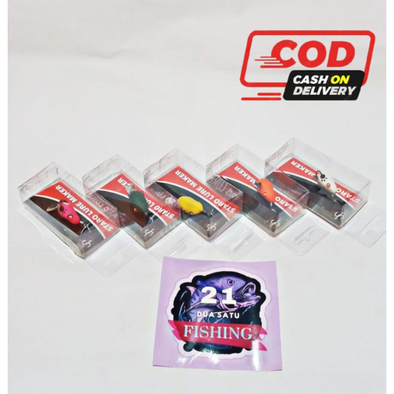 Umpan Pancing Kodok ukuran 2,5 cm - Soft Frog Murah