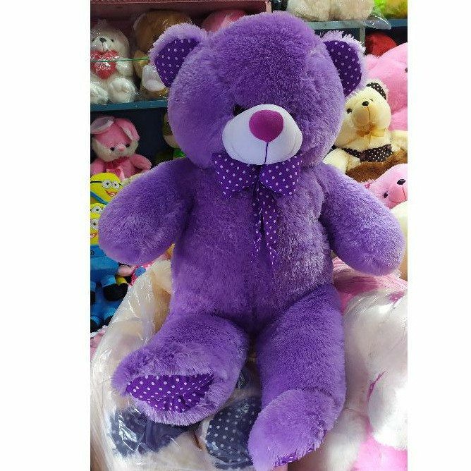 Boneka Beruang UNGU Teddybear Ungu 1 meter Besar