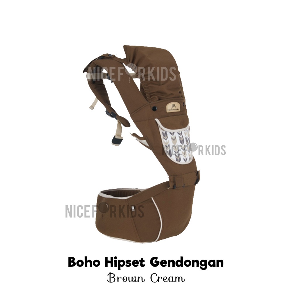 Mom's Baby Gendongan Bayi Baby Carrier Hipseat Boho Series 7 in 1 MBG2026 / Gendongan Bayi Depan Duduk