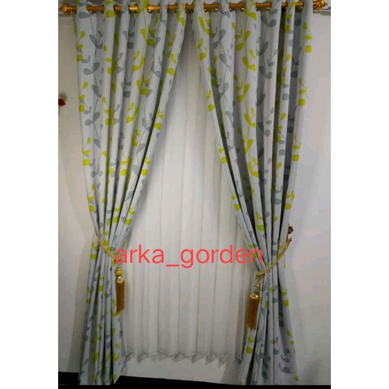 gorden minimalis gorden pintu  model smokring