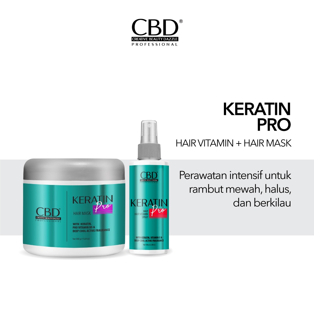 Jual Abs Cbd Professional Keratin Pro Daily Paket Masker Keratin 500ml Vitamin Spray 100ml 