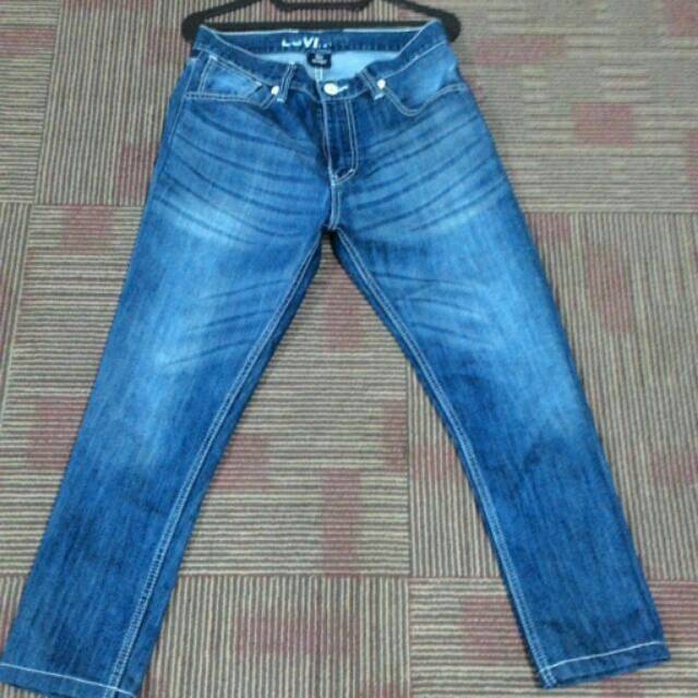Original Blue Jeans 505 Levis Wave Slim Straight