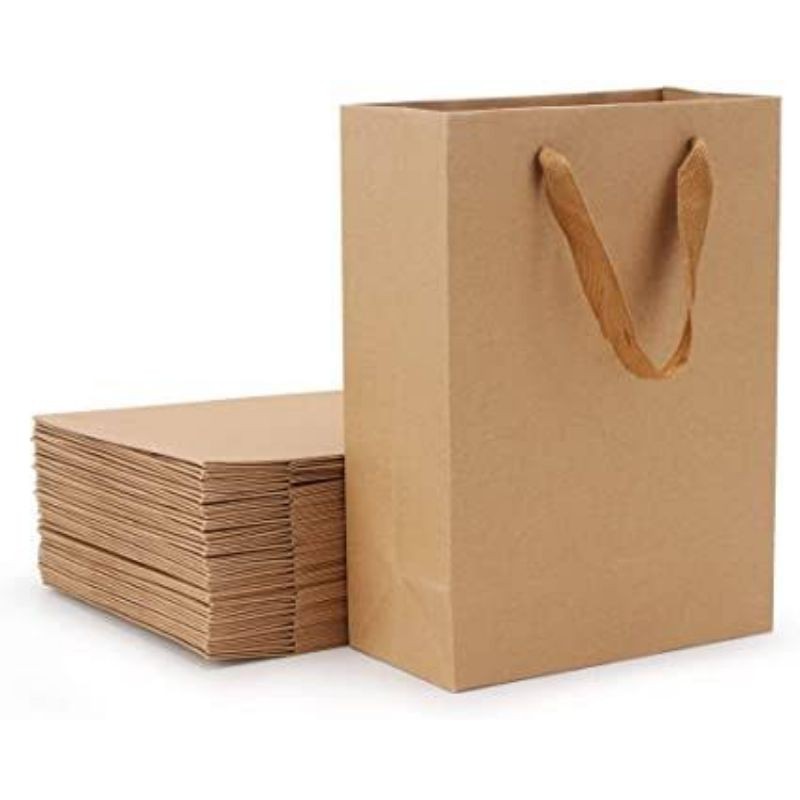 

PREMIUM PAPERBAG BROWN CRAFT.SOFT BROWN CRAFT. 25 x 20 x 10 cm