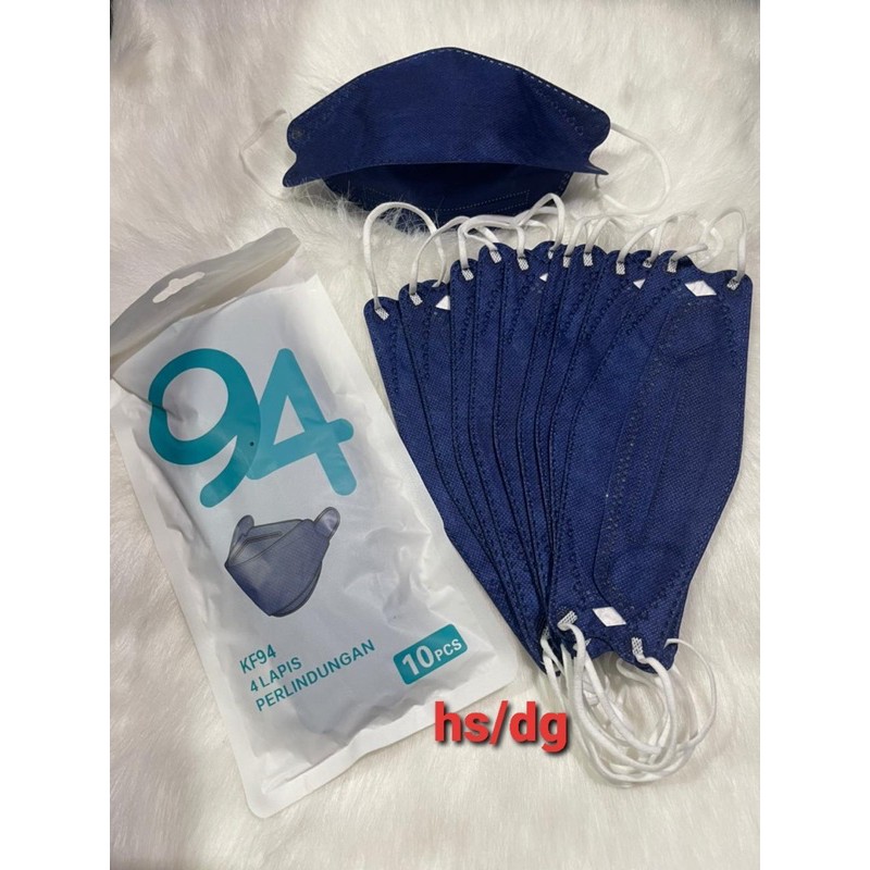 masker kf94 biru dongker masker 10pcs masker medis