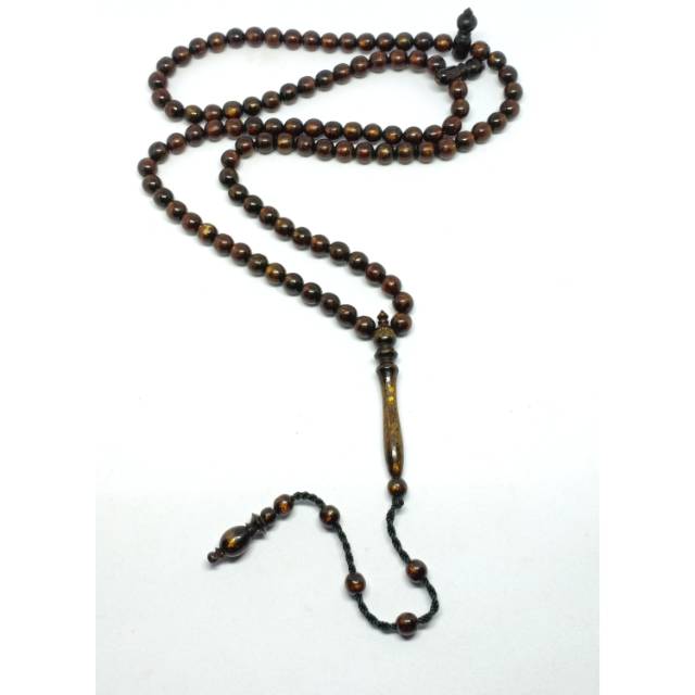 Tasbih Laduni Kayu AKAR BAHAR EMAS 7mm
