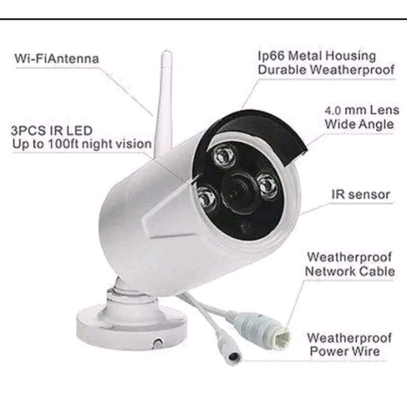 NVR KIT 8CH WIRELESS + HDD 2TB  PAKET CAMERA CCTV 8 CHANNEL 3MP PLUS 2TB