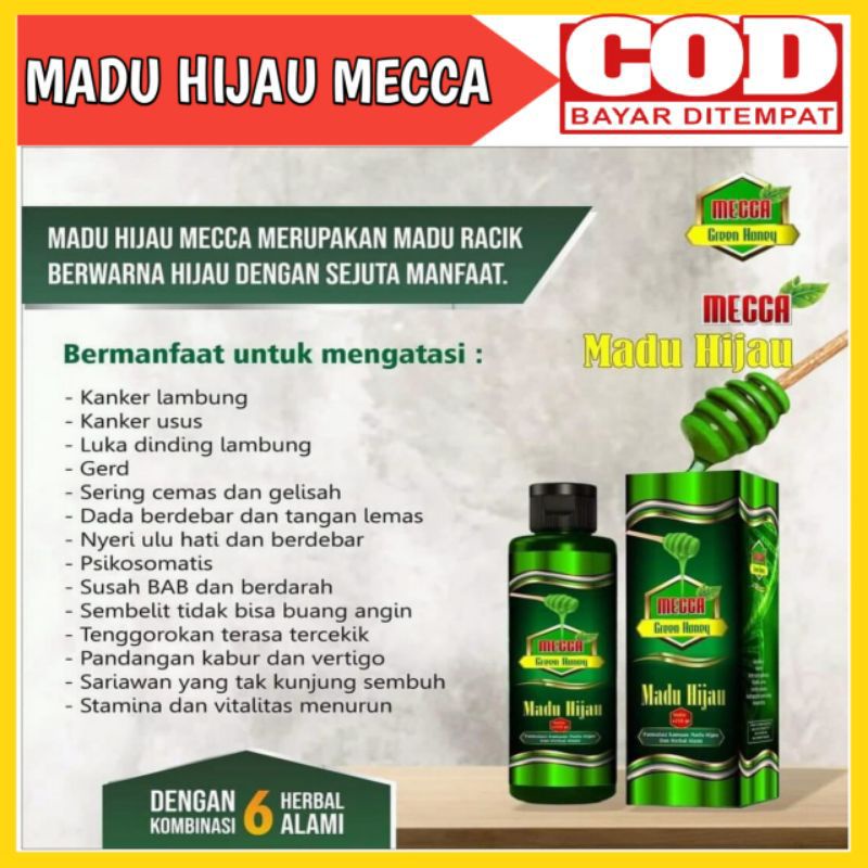

Madu Hijau Mecca ASLI Obat Lambung Kronis Kanker Lambung Maaf Kronis Darah - 200ml