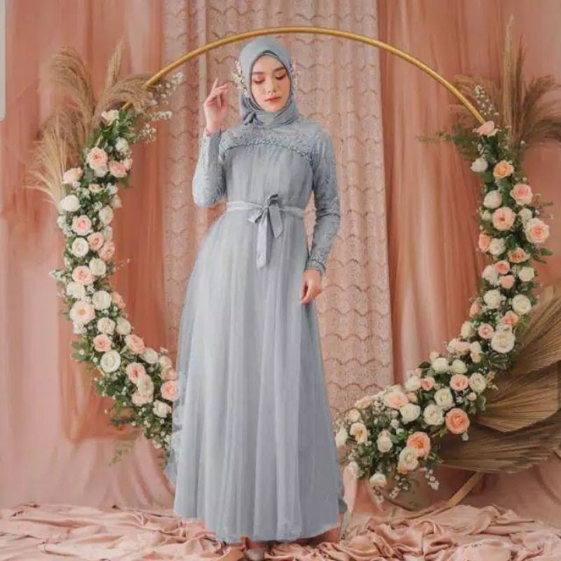 GAUN PESTA - BAJU PESTA - BAJU MUSLIMAH - GAUN MUSLIMAH - BAJU - DRESS - GAUN KONDANGAN - GAUN